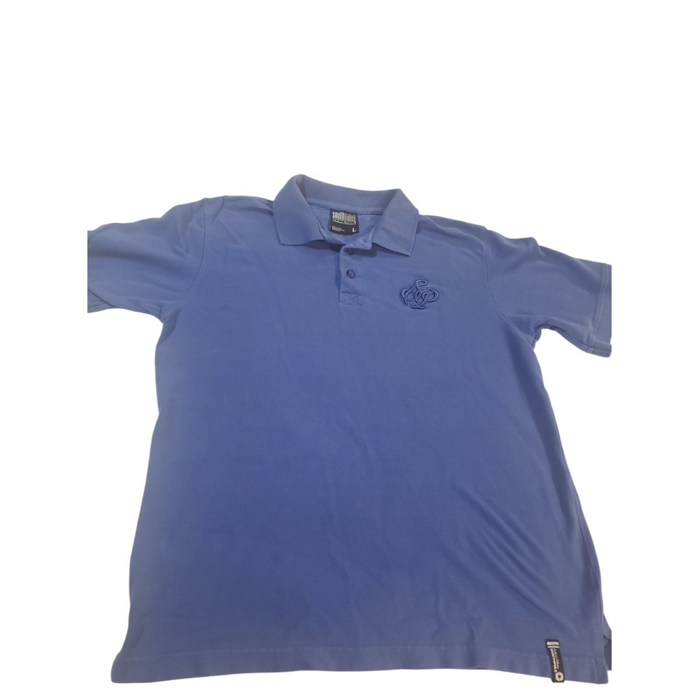 Southpole Golf Polo Shirt Mens Size Large Purple Embroidered Logo Short Sleeve